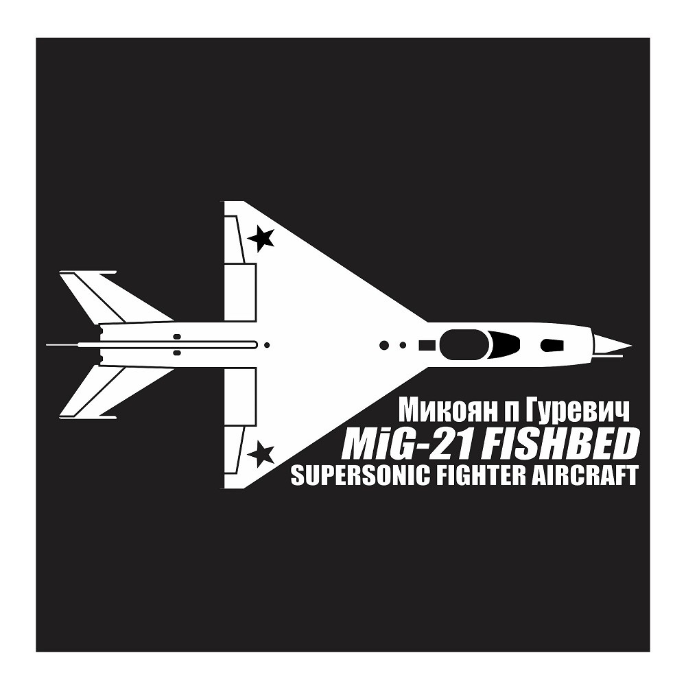 Mikoyan Gurevich MiG-21 Fishbed, Cutting Sticker