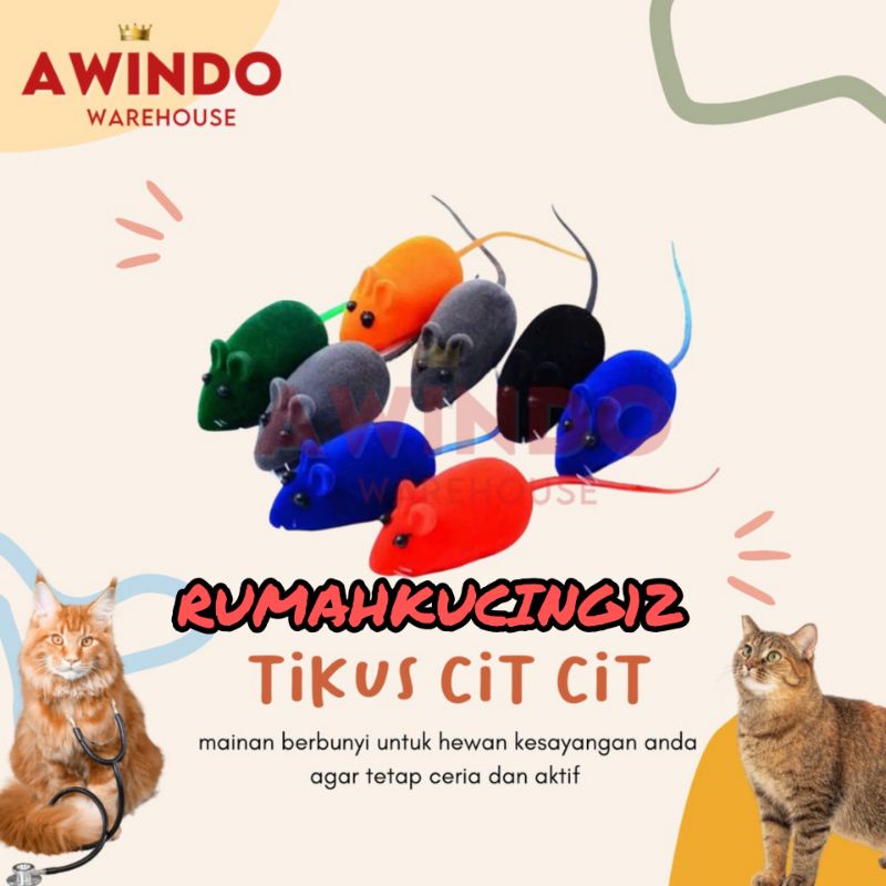 mainan gigitan bunyi model tikus kucing dan anjing boneka pet cat dog toys