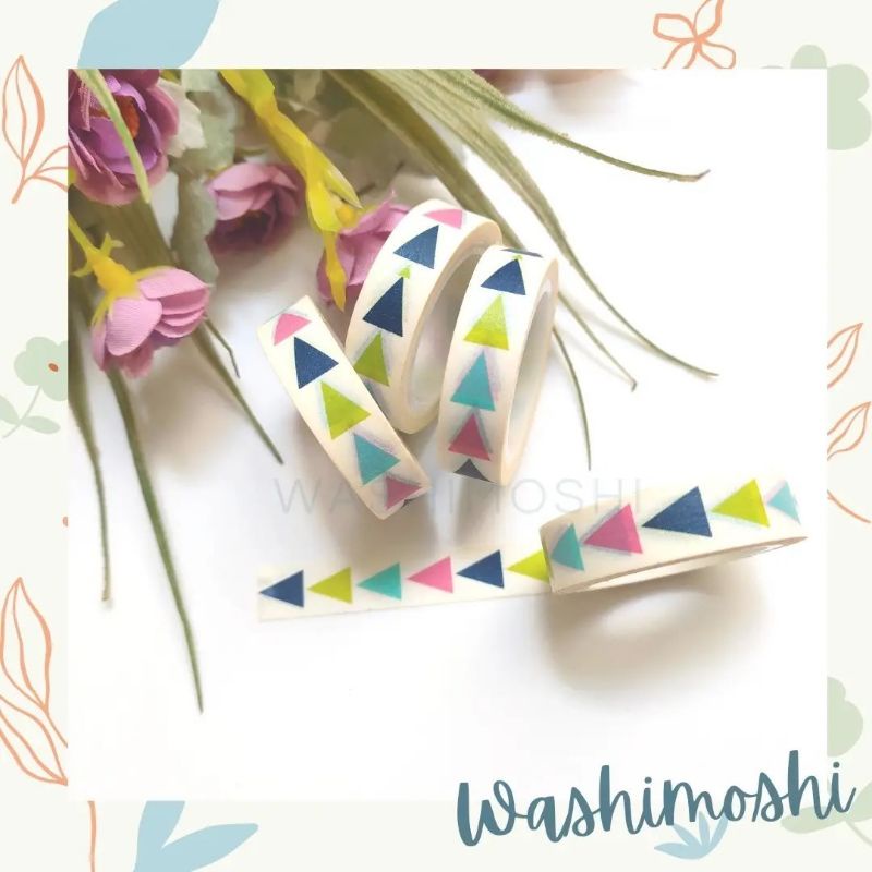 

Washimoshi Masking Washi Tape Arrow 4 colors (10 meter)