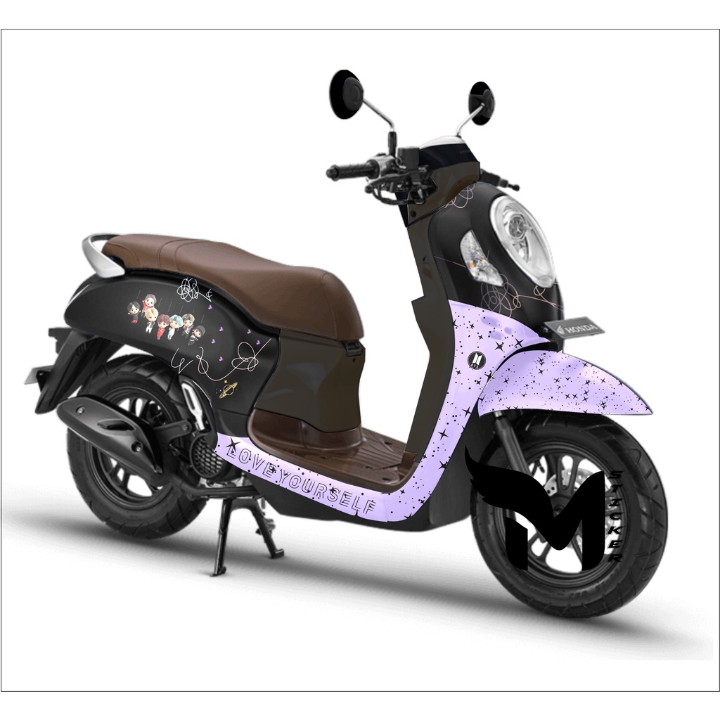 decal sticker scoopy untuk full dasbor bisa full body FI scopy dekal stiker 2017 2018 2019 2020 2021