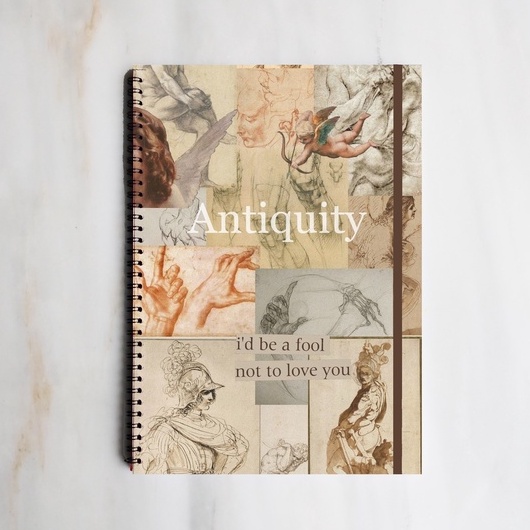 VINTAGE SERIES Aesthetic Ruled Grid Dotted Notebook Diary Journal Bujo School Buku Tulis-3