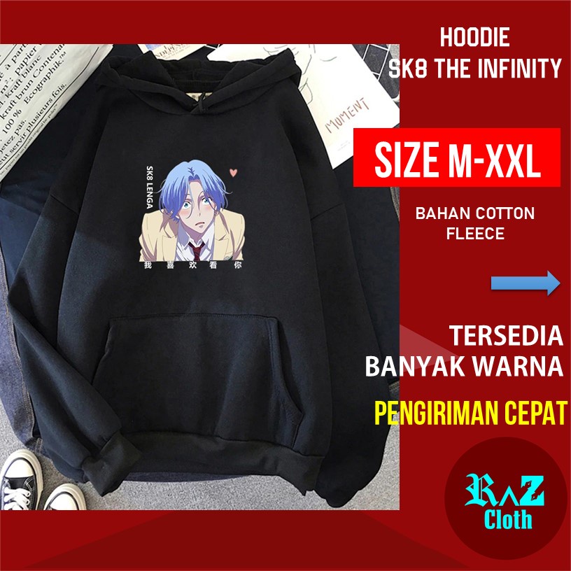 Sweter Pria Langa Hasegawa Anime SK8 The Infinity Skateboard Papan Selancar