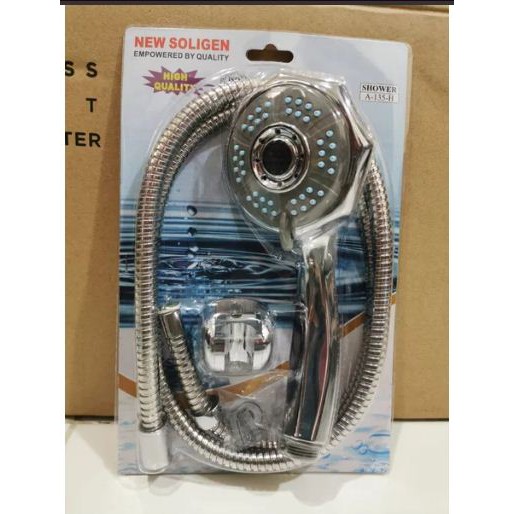 SOLIGEN Kepala Hand Shower Mandi Chrome A135