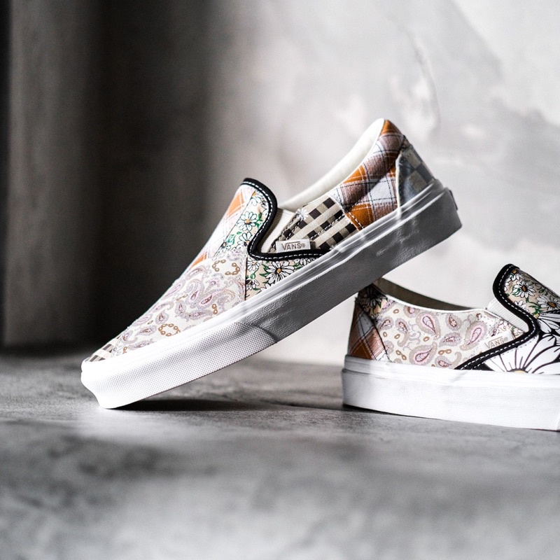 SLIP-ON MEADOW PATCHWORK CLASSIC ORIGINAL 100%