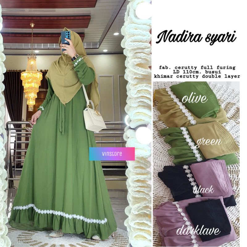 Nadira syar'i/gamis/dress