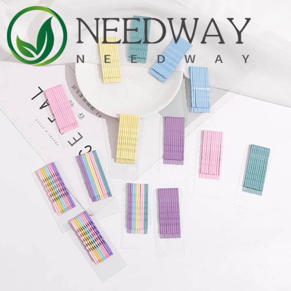 Needway  10 PCS Fashion Multicolor Wave Metal Hair Clips