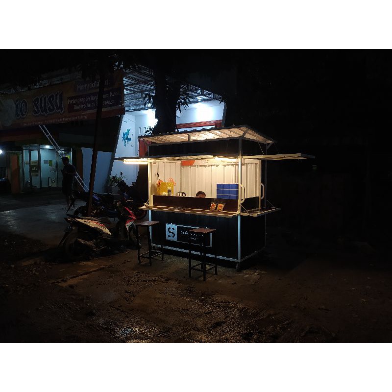 container booth/gerobak container