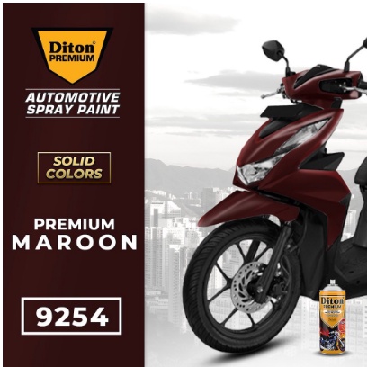 Pilok Pilox Cat Semprot DITON Premium Warna Solid - 9254 Premium Maroon / Merah Maroon (400cc/400ml)