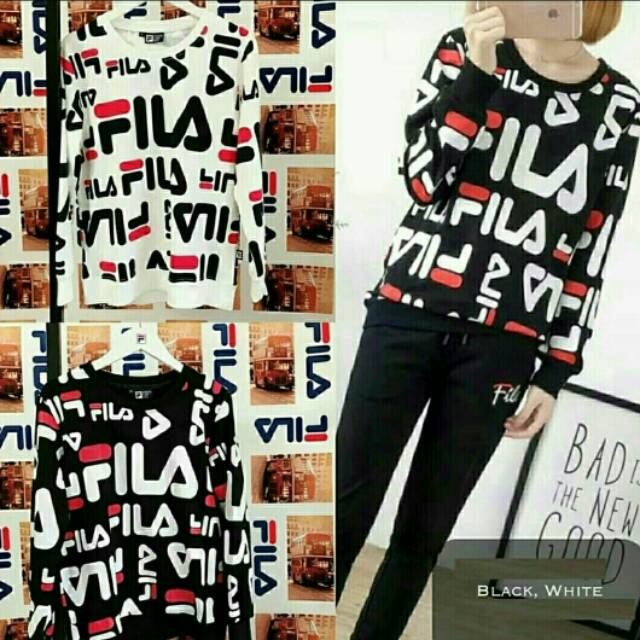Fila LongSLeeve white,black