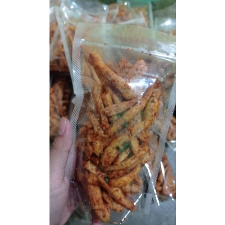 [BASRENG] Basreng Stik Panjang Pedas daun  Original asin ada kerupuk seblak keripik jablay makaroni somay mini sebring keripik kaca sebring 55gr