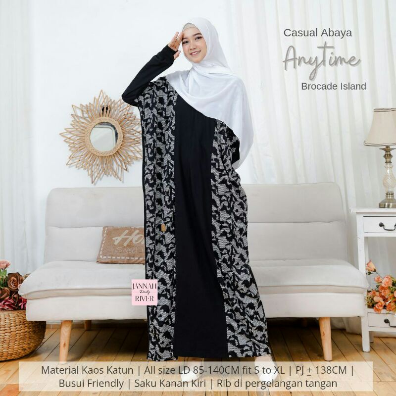 Casual Abaya ANYTIME Spesial Family Set Jannah River