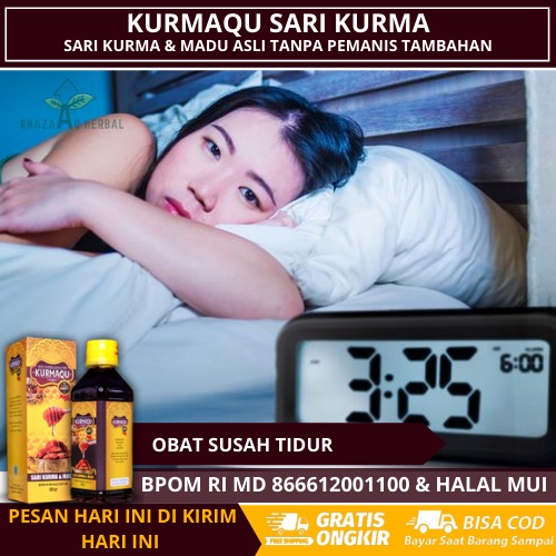 Obat Insomnia Dewasa dan Anak (Madu+Sari kurma) Anak Susah Tidur Malam, Vitamin Anak Susah Tidur, So