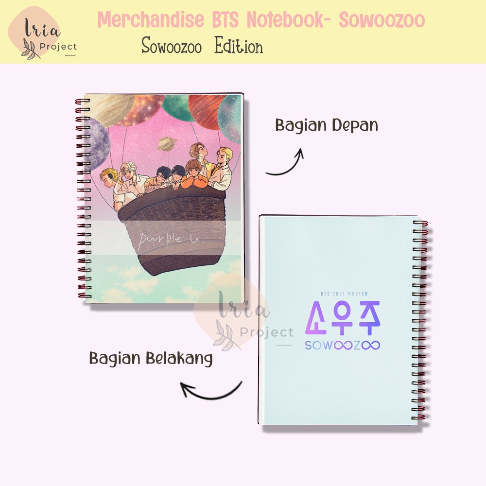 

Souvenir / Merchandise Kpop BTS Notebook A5 Sowoozoo