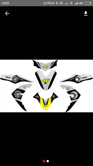 DECAL STIKER MIO M3 COSTUM bisa juga untuk semua motor seri 002