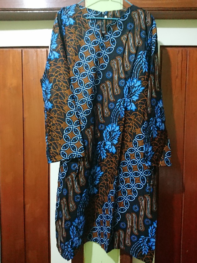 Baju Batik Couple Modern Monalisa Genes Merah Biru Tosca Ungu Orange M,l,xl Asli Pekalongan