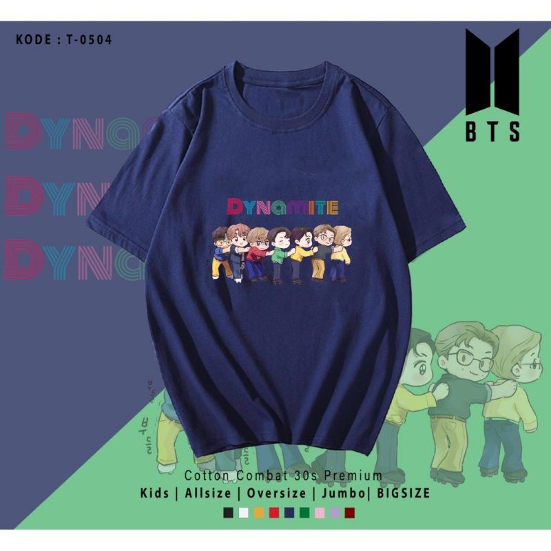 T-SHIRT / TUMBLR TEE BT21 GRUP TINY / UNISEX COTTON 30S PREMIUM