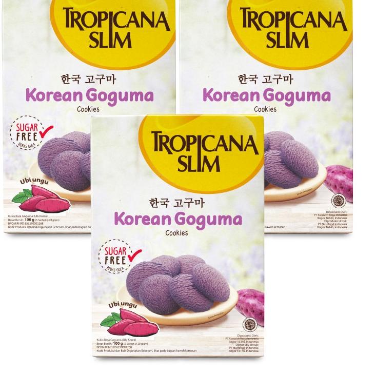 

Pasti Ada Ⓜ Paket Cookies 3 Rasa - Tropicana Slim Klepon Cookies, Hokkaido, dan Korean Goguma Cookies..
