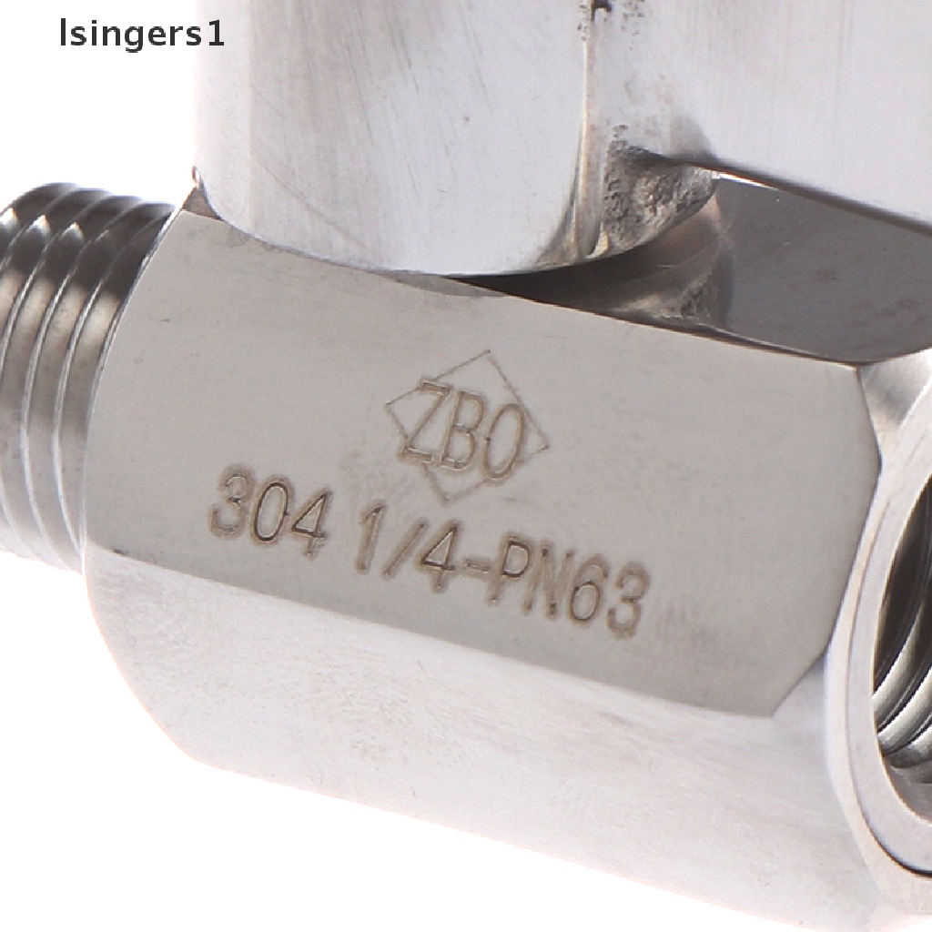 (lsingers1) Katup Bola Mini NPT Male / Female Bahan Stainless Steel 304 Ukuran 1 / 4 &quot;