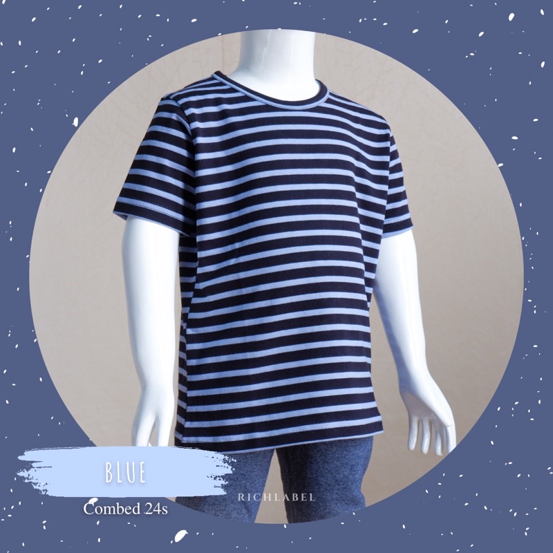 Oblong Kids COMBED 24s - Kaos Oblong Anak Harian Bahan Combed 24s Motif Stripe