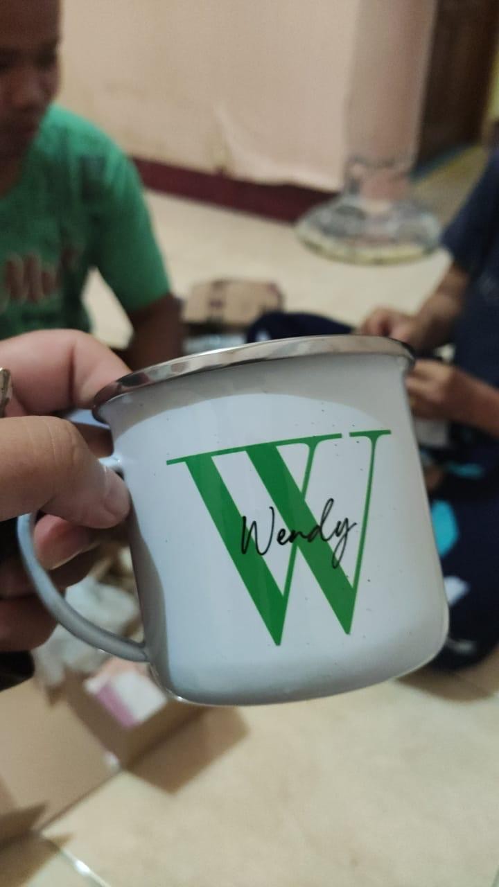 One Eighty Mug Enamel Custom Premium Couple Kado Wedding Anniversary Birthday Hampers Gift Box