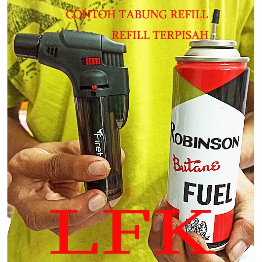 INSTANT SMALL Portable Gas Torch Butane REFILL Flame Gun BOBA KUE CAKE DAGING KOREK API MINUMAN CHEF