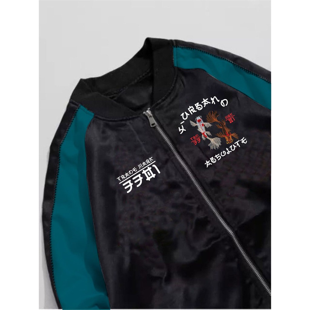 X Urband Absolute Jaket Sukajan Japan Daily Activity A157-DK TURQISE