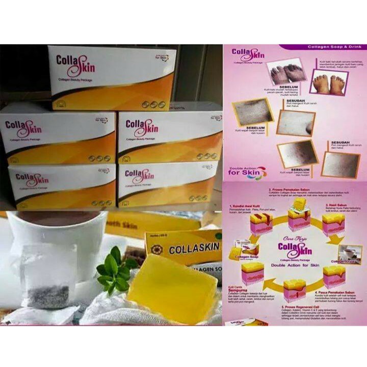 COLLASKIN-COLLAGEN soap &amp; drink / produk nasa /produk ori