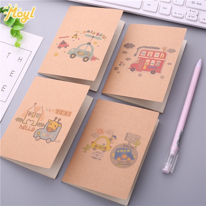 Buku Catatan/Diary/Reward 64k Portable Gaya Korea Motif Kartun Untuk Pelajar