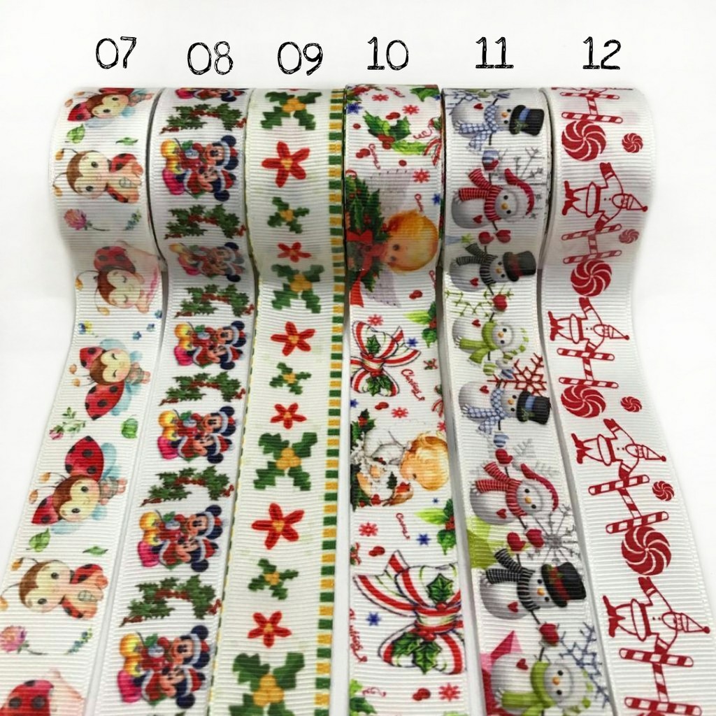 PITA KADO | PITA HAMPERS | PITA GROSGRAIN MOTIF NATAL 2,5 CM