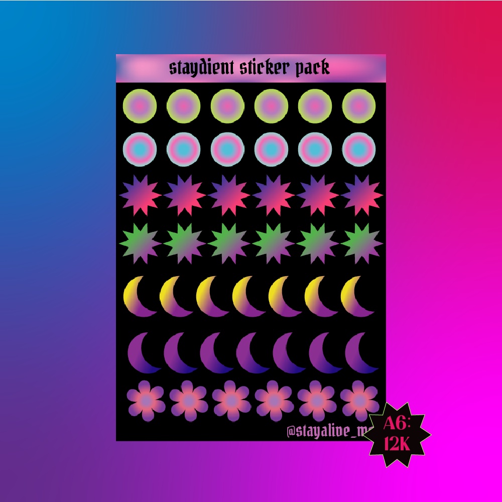 

staydient sticker pack