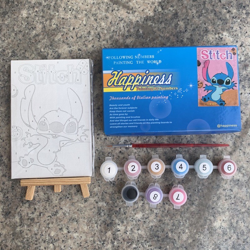 

DIY Painting by Number Kit | Stitch Pink