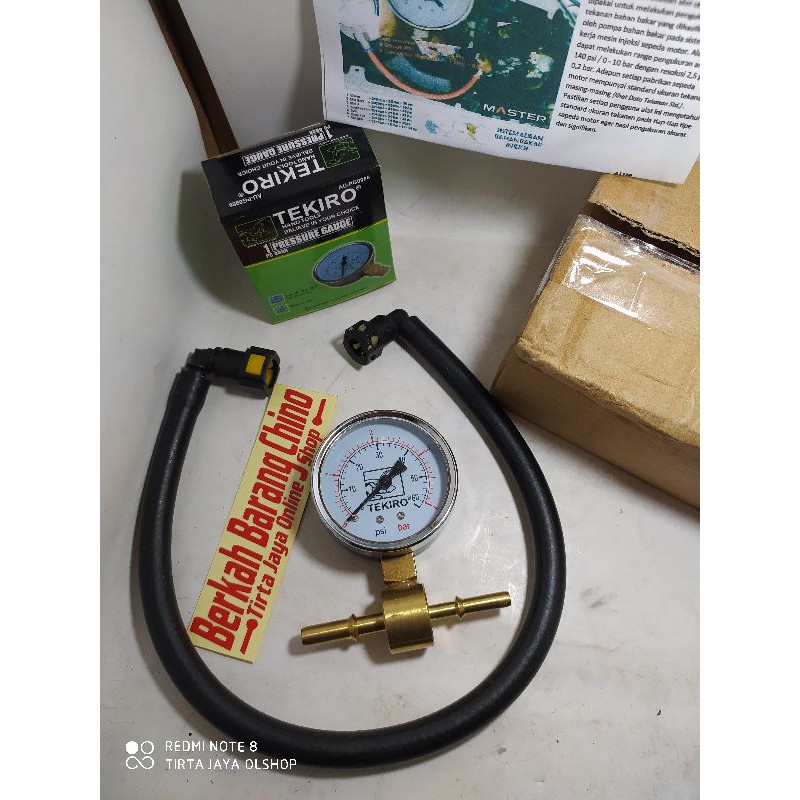 full pressure gauge alat ukur tekanan bahan bakar injeksi