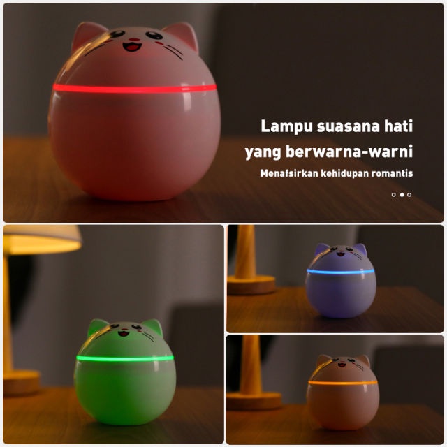 [MURAH] Humidifier 300ML Essential Oil Diffuser Aroma Terapi Pengharum Ruangan ORIGINAL 100%