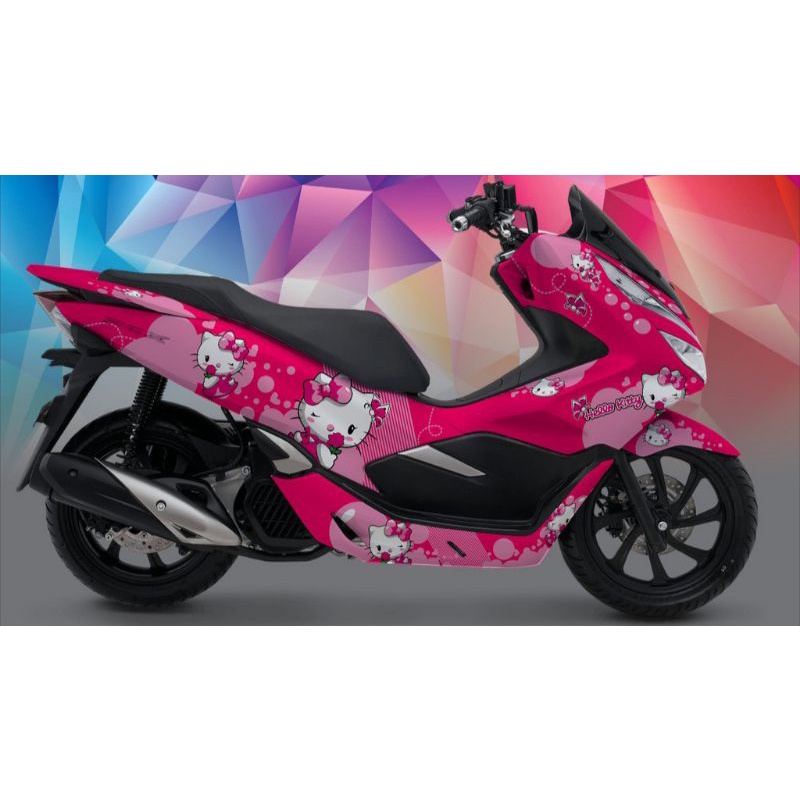Decal Sticker Honda pcx 150 / pcx Old Fullbody Custom Hello Kitty