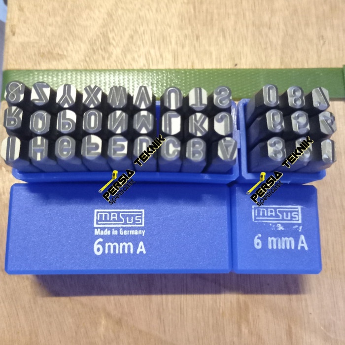 TST | HURUF KETOK DAN ANGKA KETOK 6 MM MASUS GERMANY