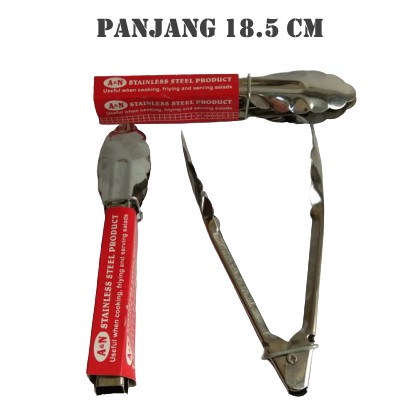 Capit Makanan Stainless Ukuran Mini. Tongs Snack Cook Penjepit Makanan Pencapit Makanan