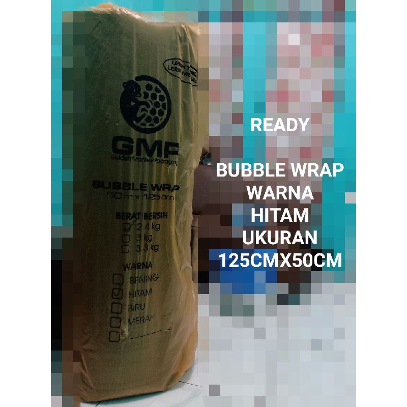 

Bubble Wrap Ukuran 125 cm x 50 cm Warna Hitam