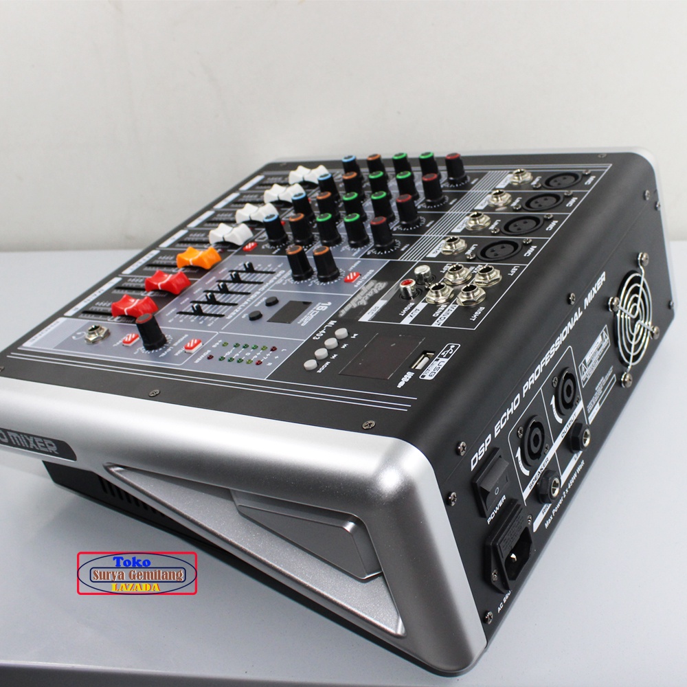 POWER MIXER BLACK SPIDER ML 403 MIXING CONSOLE EQUALIZER USB,MP3 EFECT PROFESIONAL