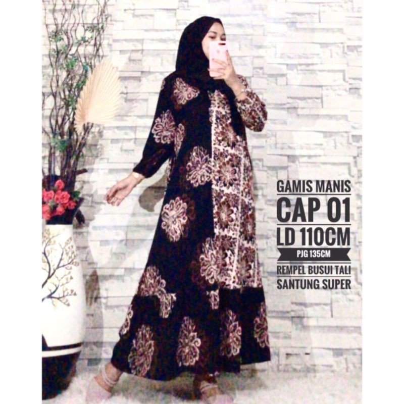 gamis batik sogan