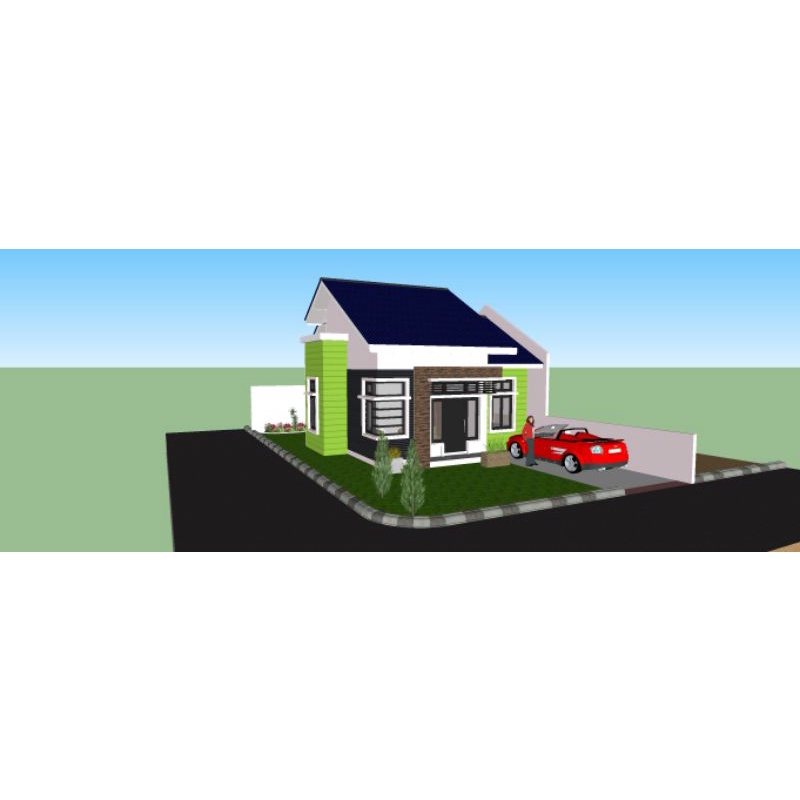 Desain Rumah 2D, 3D dan RAB