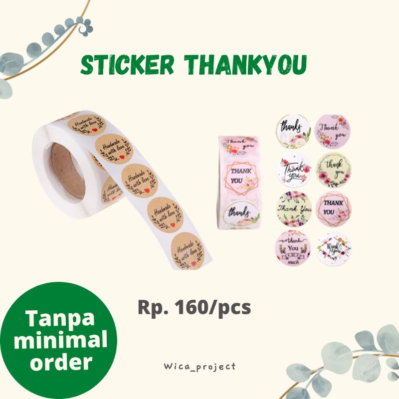 

sticker thankyou / sticker kemasan / sticker handmade