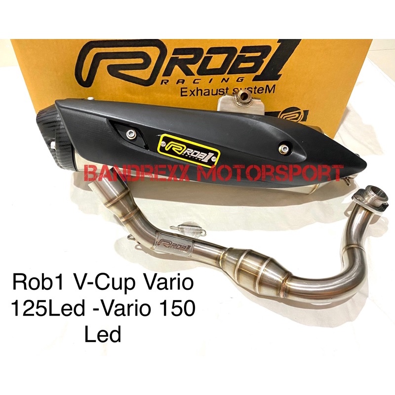 Knalpot Rob1 Standar racing for Honda Vario 150 New- Vario 125 New