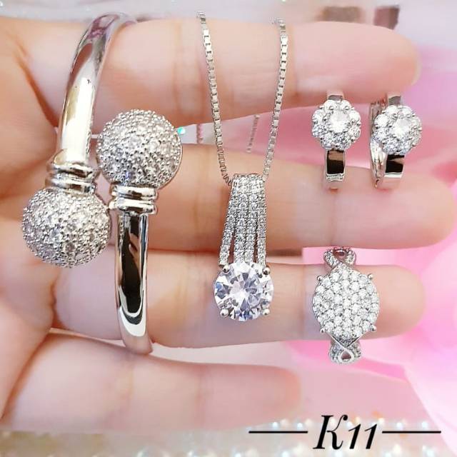 Xuping set perhiasan lapis emas 24k 1724j