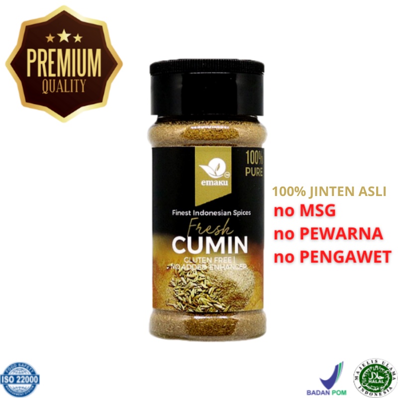 

Jinten Bubuk / Cumin Powder / Bumbu Dapur / Bumbu Dapur Premium / rempah-rempah 60g - Emaku