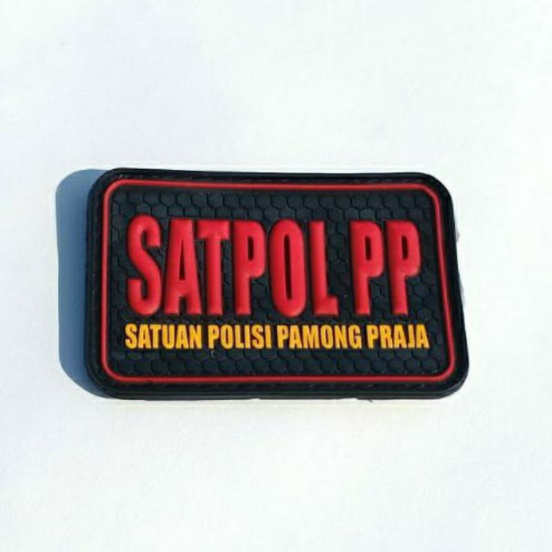 emblem patch rubber satpol PP