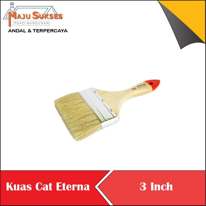 

KUAS CAT ETERNA 633 3 INCH KUAS GAGANG KAYU TEBAL KOAS CAT PAINT