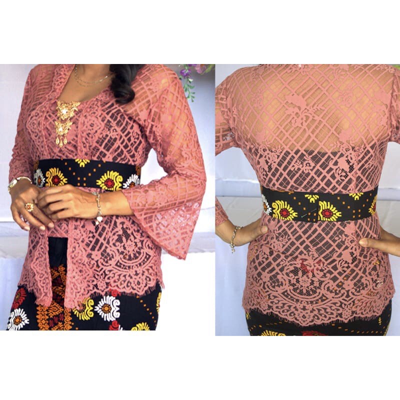 Kebaya jadi semi italy trompet premium