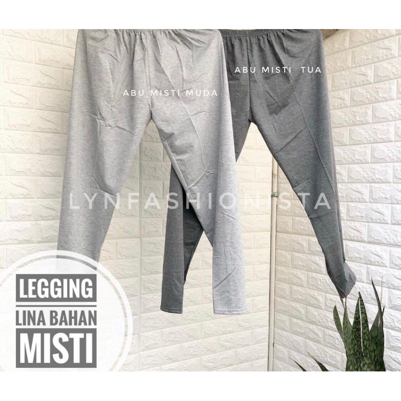 (4SIZE)LEGGING PANJANG WANITA KAOS SPANDEK RAYON GRADE A TEBAL ADEM