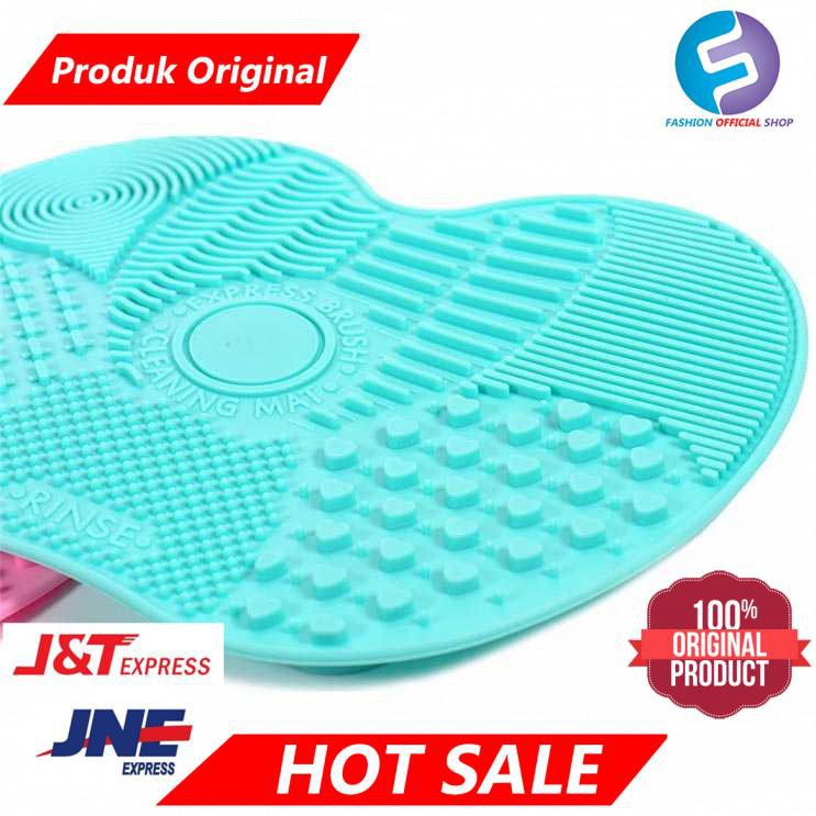 Rinse Pembersih Kuas Make Up Silicone Pad [Hijau Mint] Grab Medan