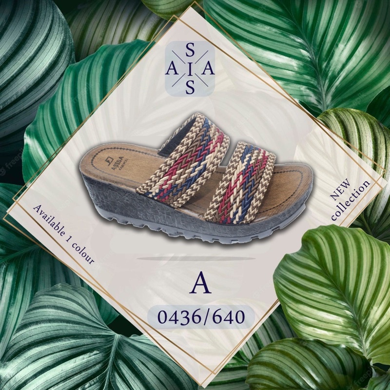 Peomo Buy 1 Get 1 sandal wedges sol 5 cm,NEW COLLECTION SENDAL WANITA IMPORT SENDAL TURKI ORIGINAL S